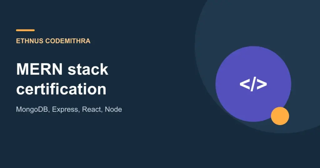 The MERN stack. MongoDB, Express, React and Node shown as four stacked layers.